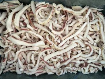 Frozen Squid Strips skin on