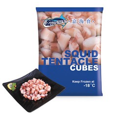 Cub tentacul de calmar congelat